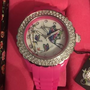 LIMITED TIME SALE!  Women watches by ED HARDY. New. FUCHSIA. 9” long